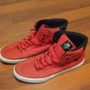 Supra Bold Red High-Tops Mens Size 13